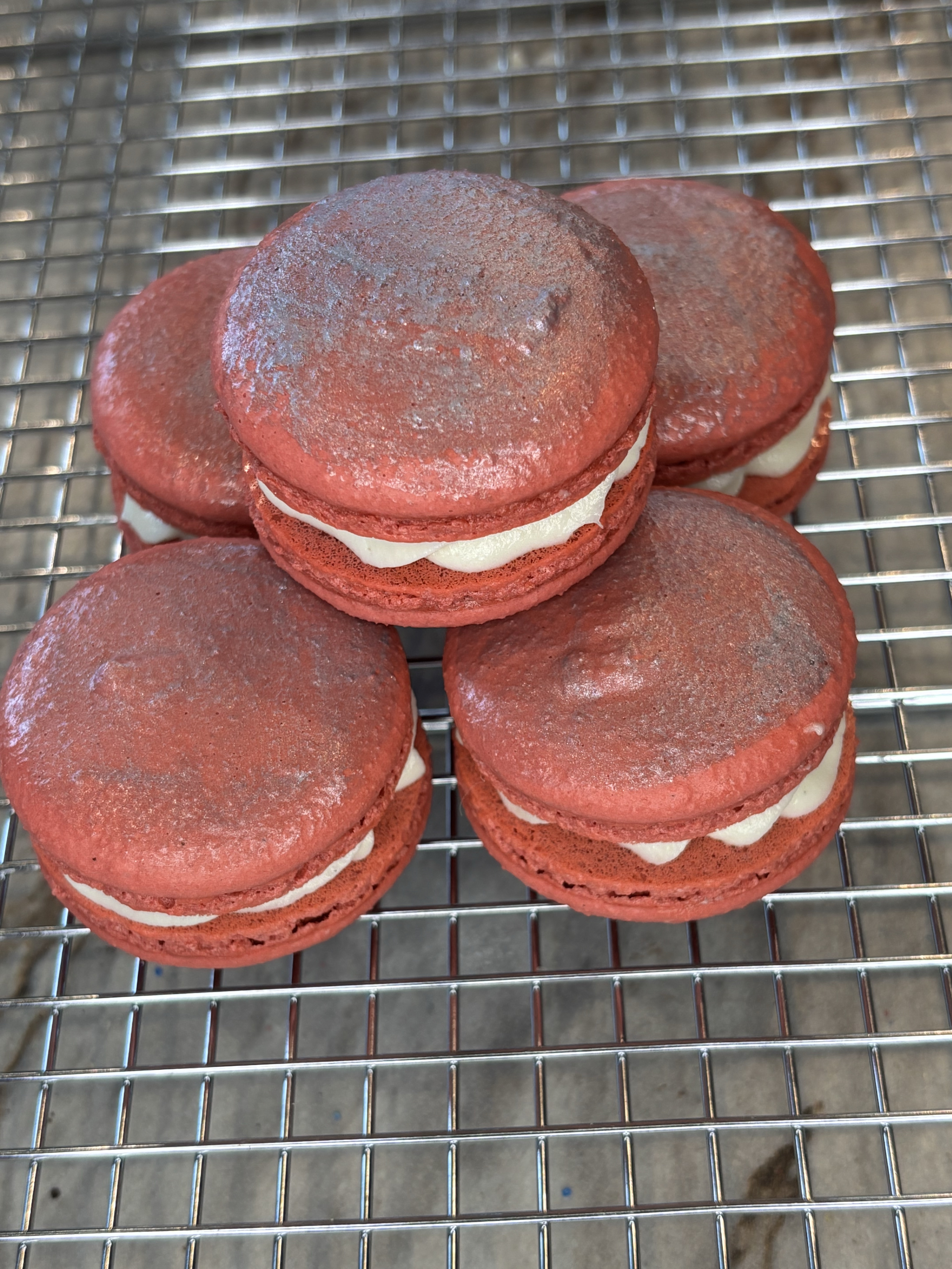 Red Velvet Macarons