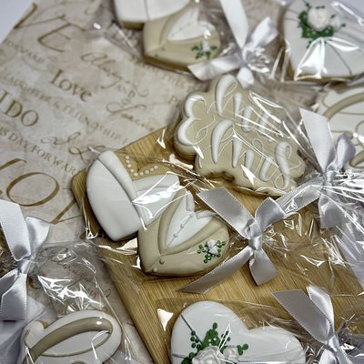 Custom Printed Sugar Cookies Wrapped w/bow