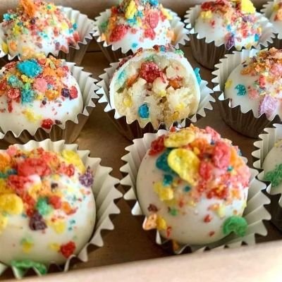 Fruity Pebbles Cake Balls
