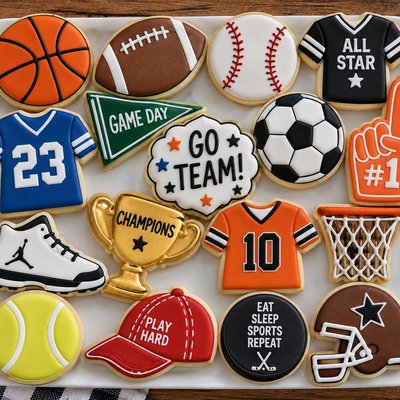 Sports Team Team Party Set Sugar Cookie
