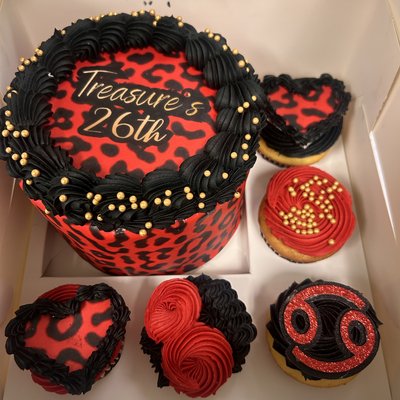 6inch W/ 5 Cupcake Bento Box