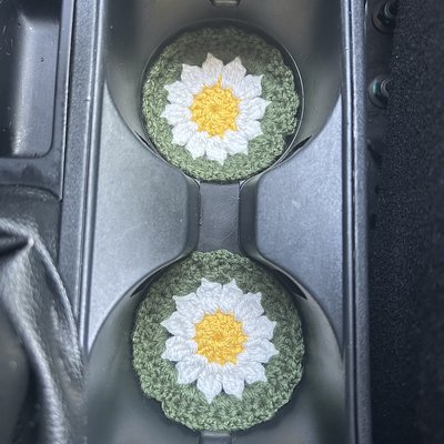 Car Cup Coasters (flower)