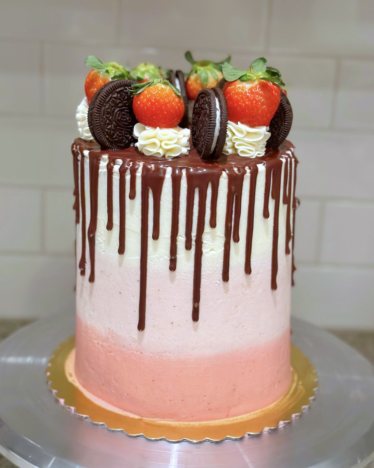 8” Double Barrel Cake (2-8” Stacked Cakes) Serves up to 44