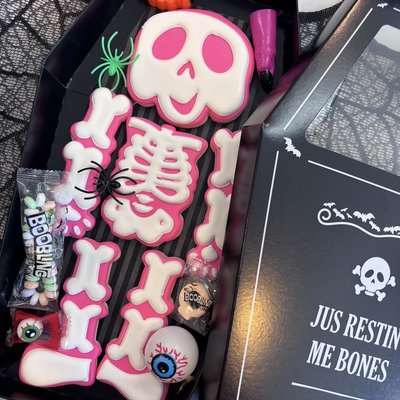 Large Skeleton In A Coffin 