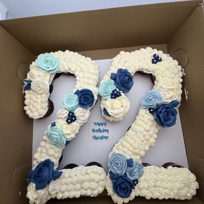 2 Doz Letter Number/pull apart Cupcake