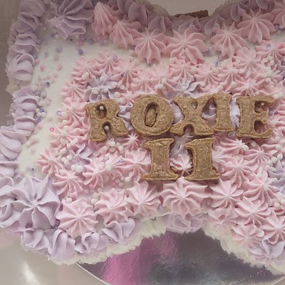 8" Bone Shape Dog Cake 