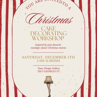 Classic Christmas Movie Cake Decorating Workshop 🎄🎁✨