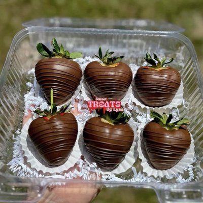 12 PLAIN Chocolate Covered Strawberries 
