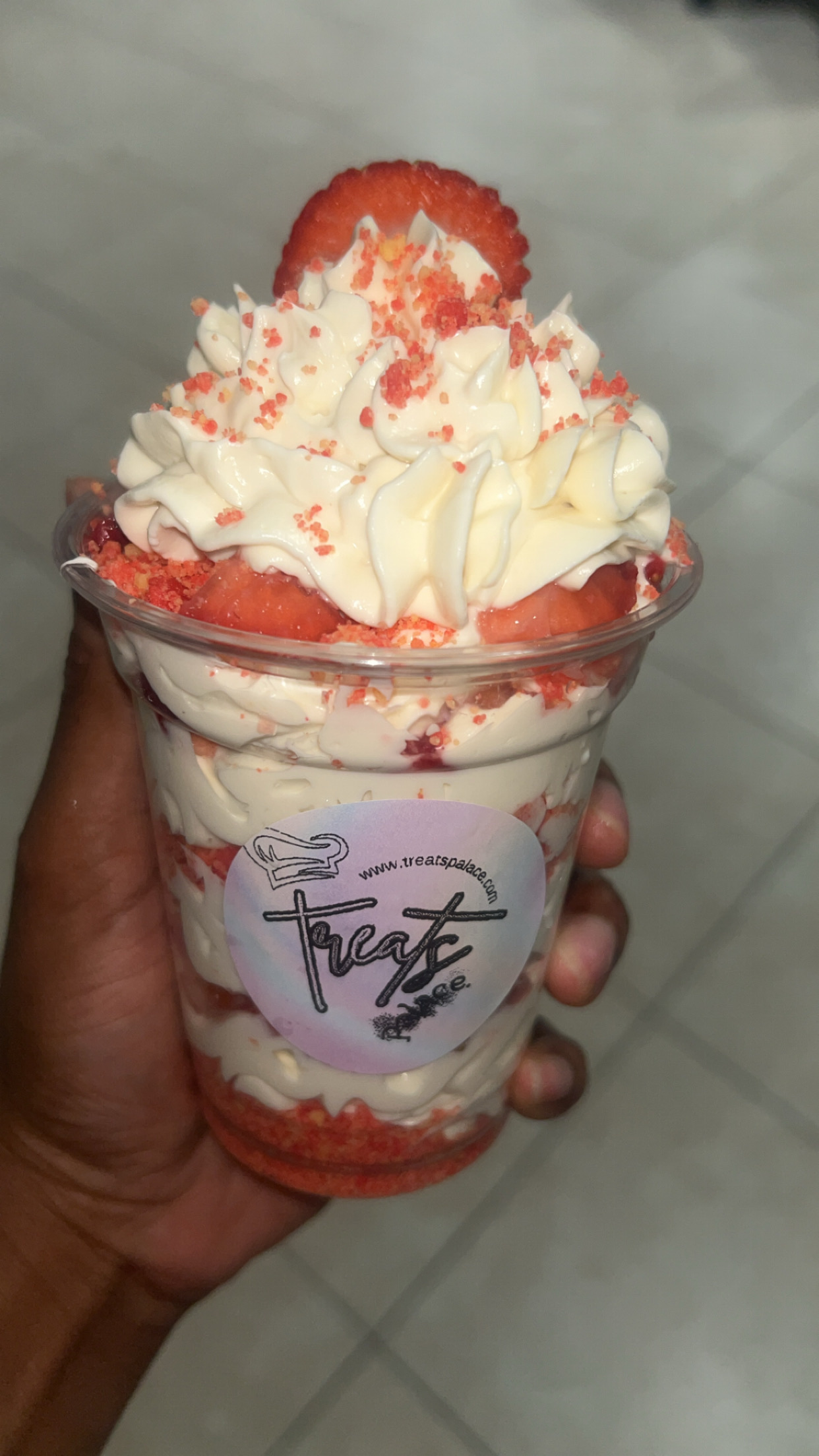 Strawberry Crunch Cheesecake Cup