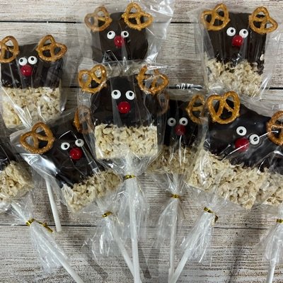 Rice Krispie Rudolph 