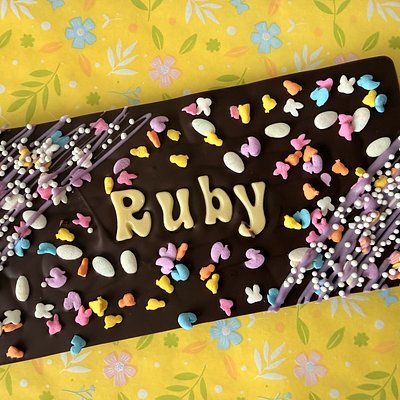 🐣 Custom Easter Name Chocolate Bar – Classic