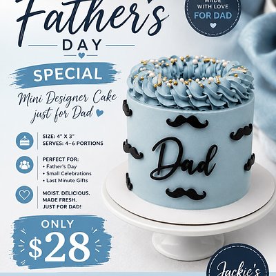 💙 Father’s Day Mini Cake Special 💙