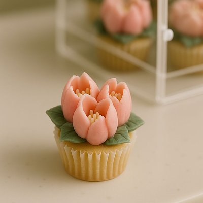 Floral Mini Cupcakes (24)