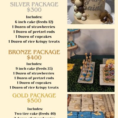 Silver Dessert Table