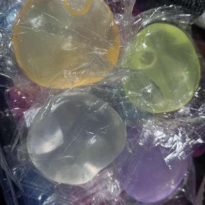 Clear Coconut Oil Balls - (Clear Purple, Clear Orange, Clear Yellow, Clear Clear