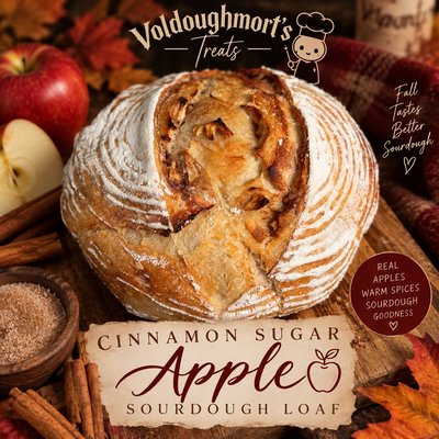 Apple Cinnamon Sugar Sourdough 