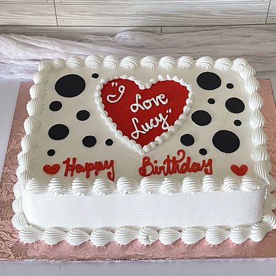1/4 Sheet Cake 25+ Servings 