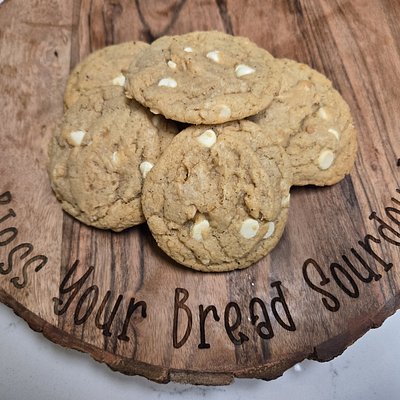 White Chocolate Macadamia Sourdough Cookies - 1/2 Dozen