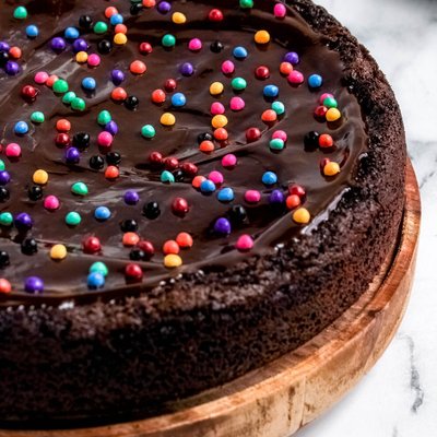 Small Round Brownie Cake - Single Layer