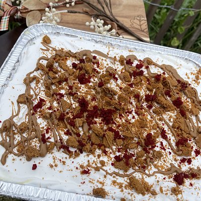 Red Velvet Biscoff Banana Pudding 13x9 Pan