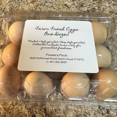 Farm Fresh Eggs - 1 Dozen