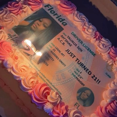 License Sheet Cake