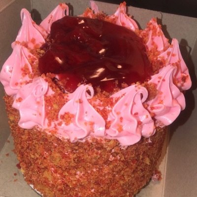 Personal 4” Round Strawberry Shortcake 