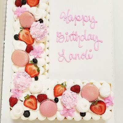 Upscale Letter Or Number Cake