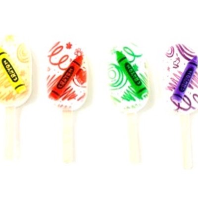 Bright Crayon Cake Sickles! 