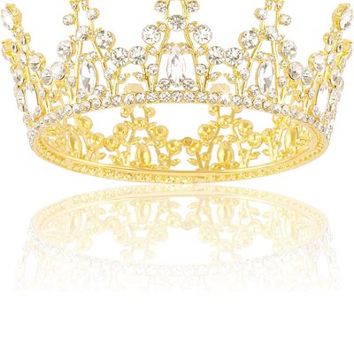 Gold Crown Cake Topper.