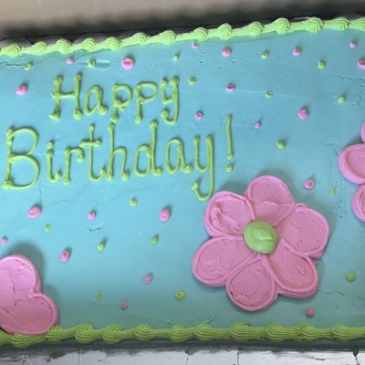 1/2 Sheet Cake