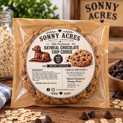 Sonny Acres Oatmeal Chocolate Chip Cookie