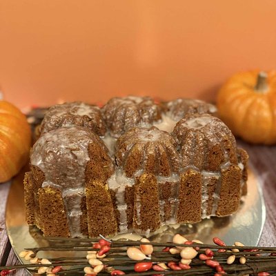 Pumpkin Bread With Maple Glaze - Large Loaf