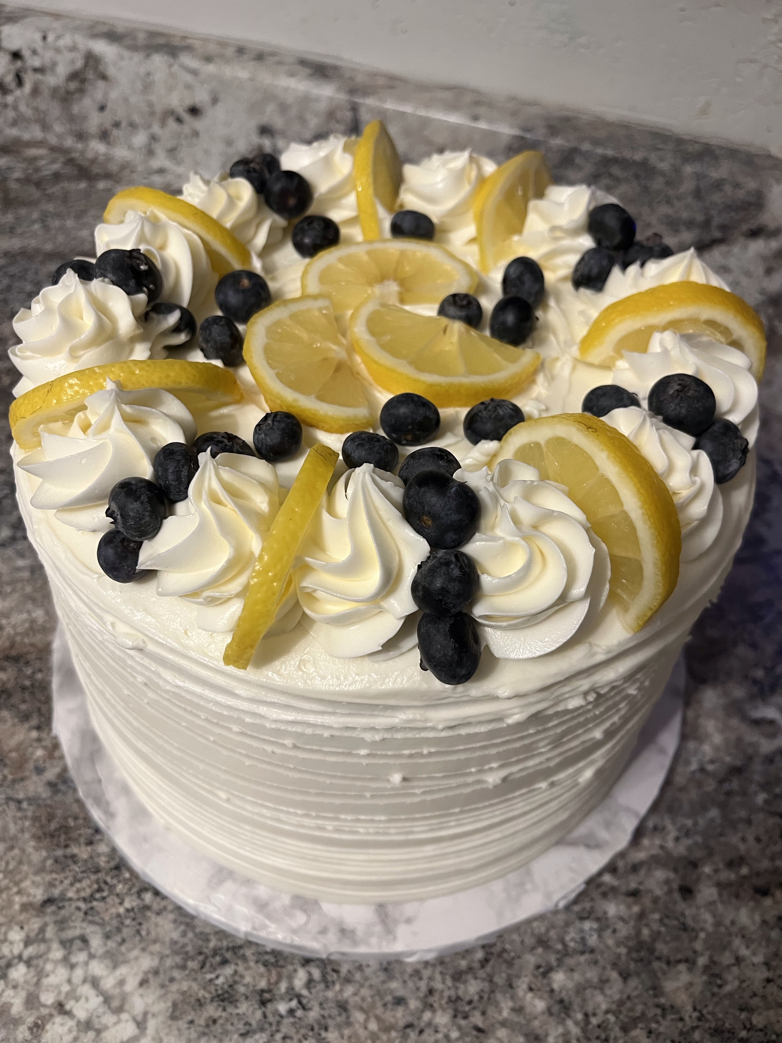Lucious Lemon-Blueberry Cake