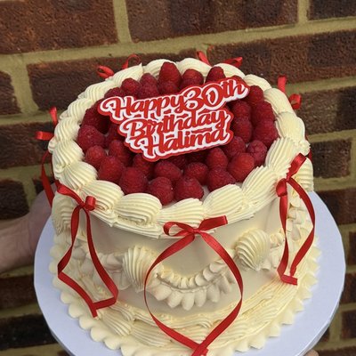 Raspberry Lambeth Cake  