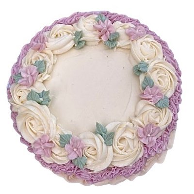 8” Two Layered Vanilla Cake ( 12 Pieces ) 