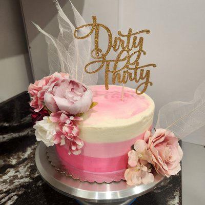 Custom/Personalized Birthday Cake /6 inch 2 layer cake (Specify Flavor Of Cake/Frosting/Shape)