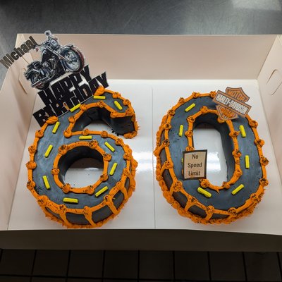 Number Cookie Cakes