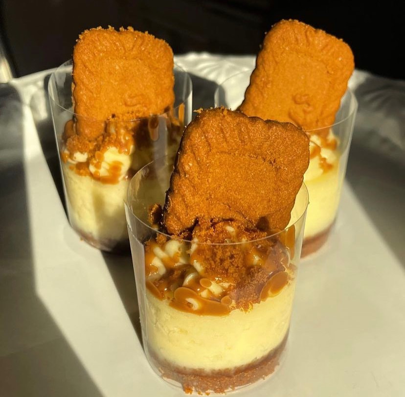 Mini Biscoff Cheesecakes                Available in 9inch$45.00.