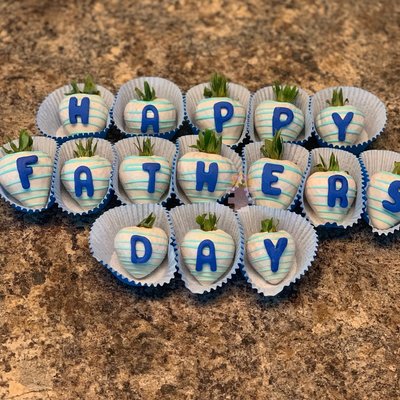 Chocolate Covered Strawberries With Wording