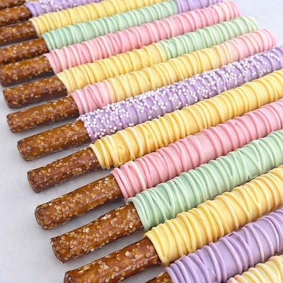 Decorated Pretzel Rods