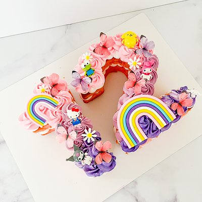 Double Digit Number Cake