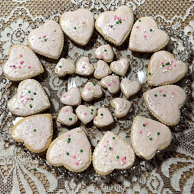 Gluten Free Almond Frosted Sugar Cookies