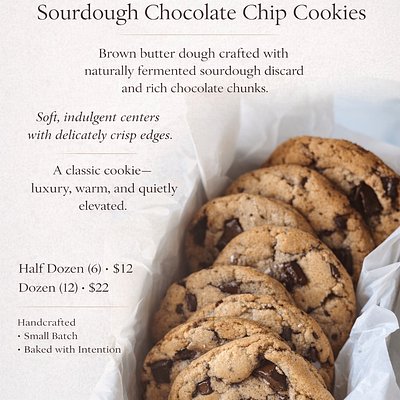 Sourdough Chocolate Chip Cookies