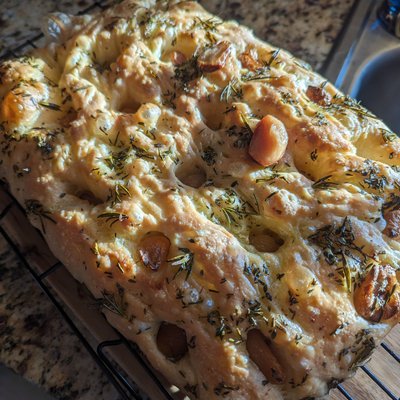 Garlic & Olive Focaccia