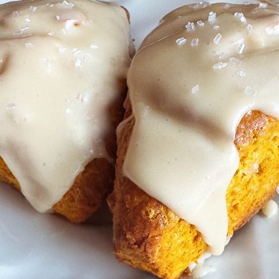 Pumpkin Maple Glazed Scones (2 Count) 