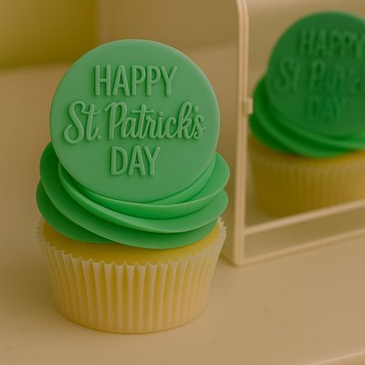 St Patrick Fondant Cupcakes (12)