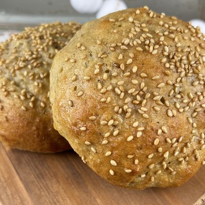 Sesame Seed Hamburger Buns - Pack Of 4