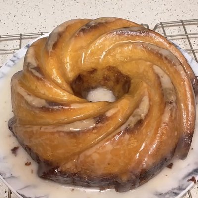 Sweet Potato Honeybun Cake