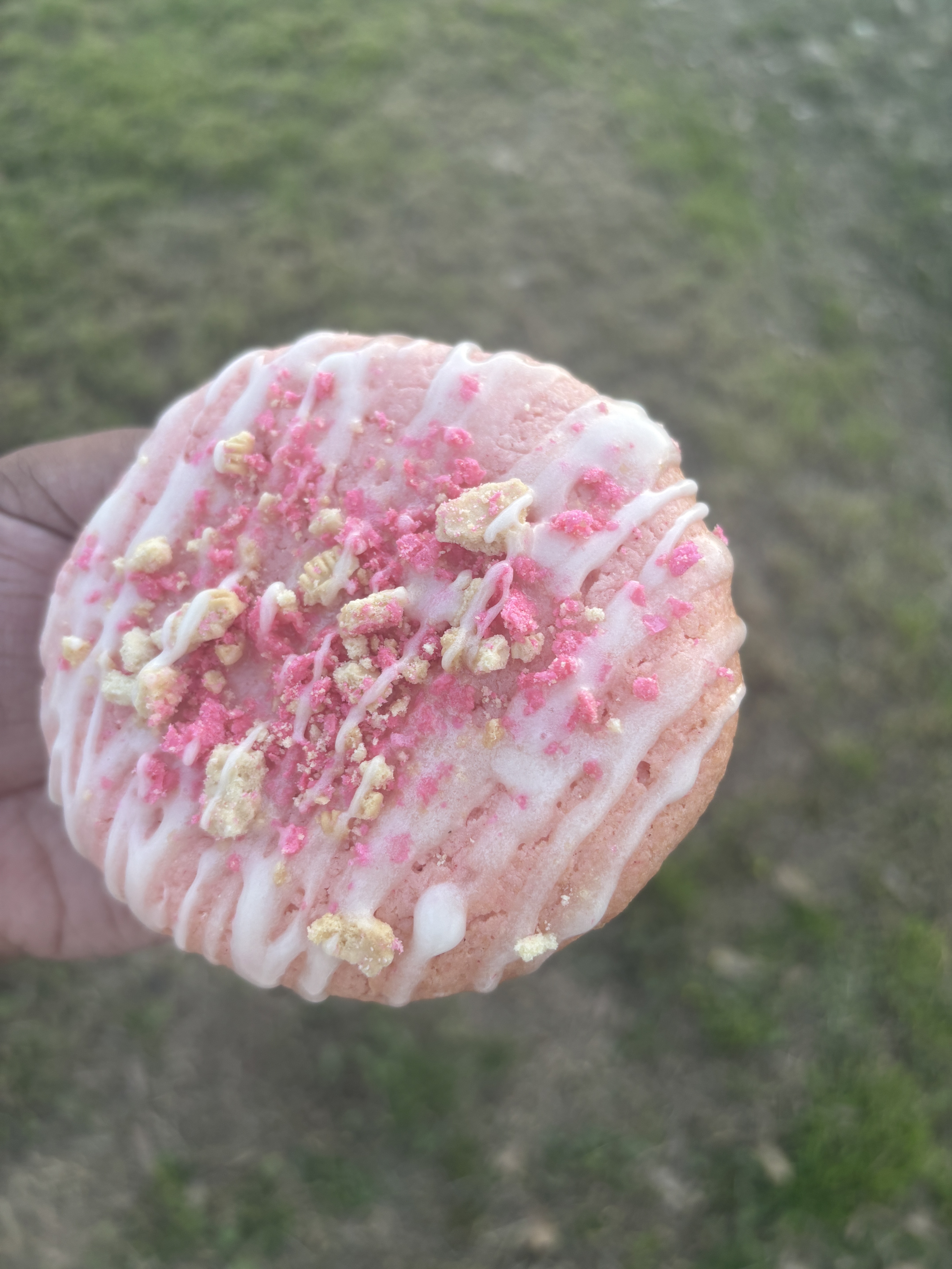 strawberry crunch cookie